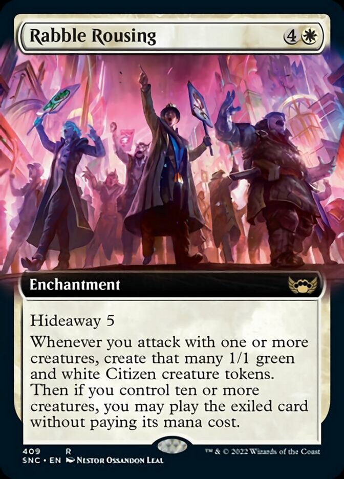 Rabble Rousing (Extended Art) [Streets of New Capenna] | Jomio and Rueliete's Cards and Comics