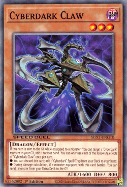 Cyberdark Claw [SGX1-ENG10] Common | Jomio and Rueliete's Cards and Comics