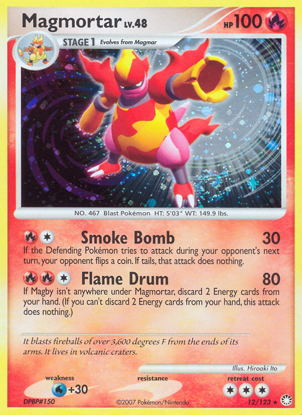 Magmortar (12/123) [Diamond & Pearl: Mysterious Treasures] | Jomio and Rueliete's Cards and Comics