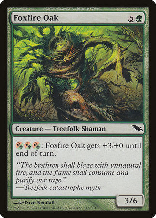 Foxfire Oak [Shadowmoor] | Jomio and Rueliete's Cards and Comics