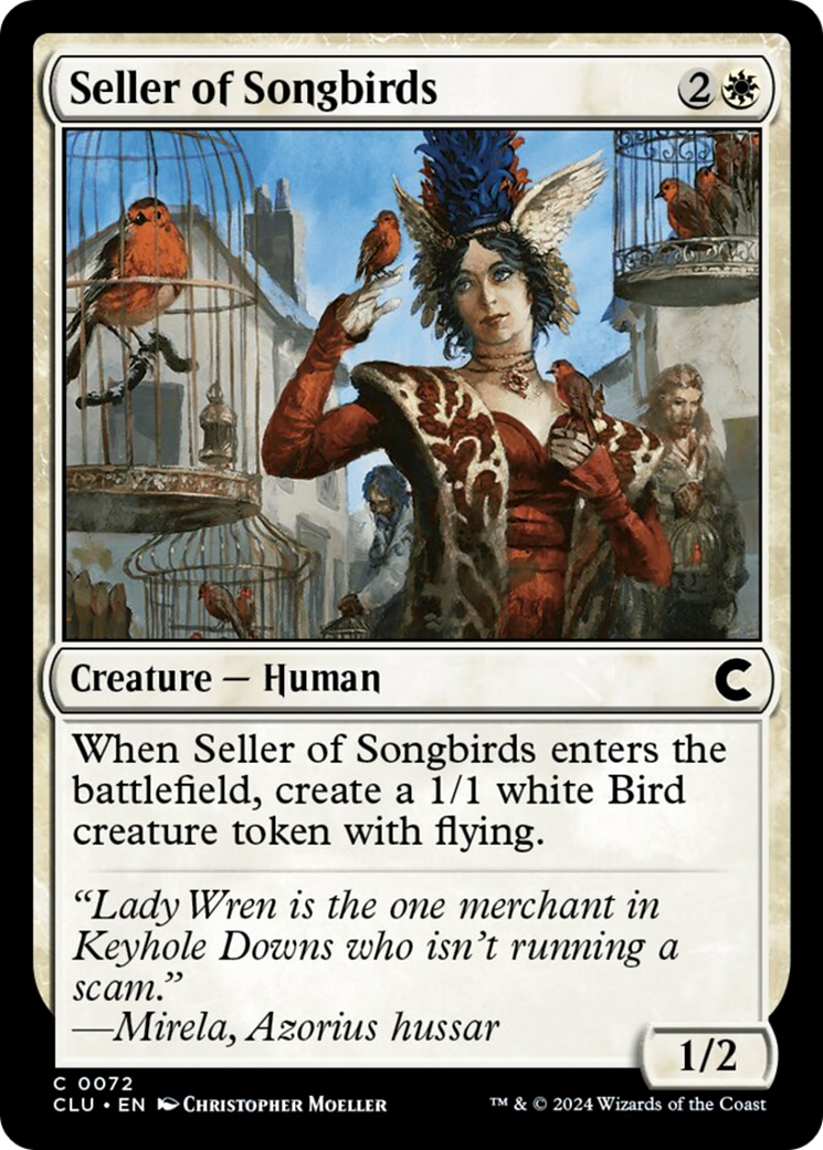 Seller of Songbirds [Ravnica: Clue Edition] | Jomio and Rueliete's Cards and Comics