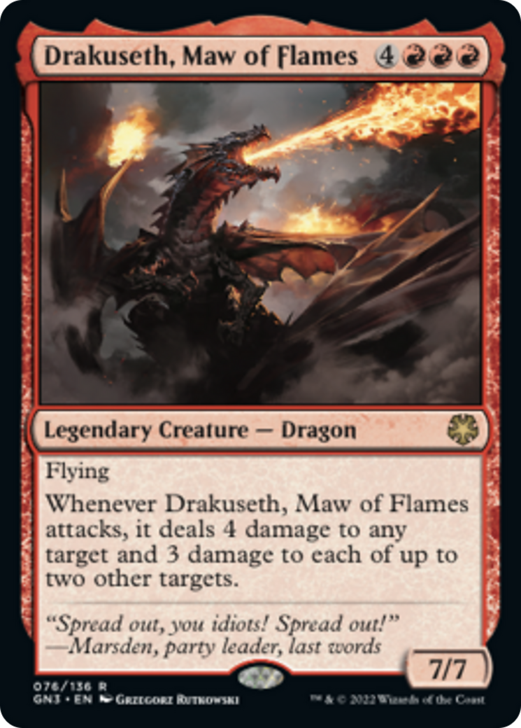 Drakuseth, Maw of Flames [Game Night: Free-for-All] | Jomio and Rueliete's Cards and Comics