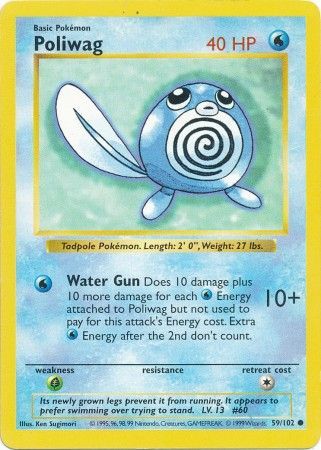 Poliwag (59/102) [Base Set Shadowless Unlimited] | Jomio and Rueliete's Cards and Comics