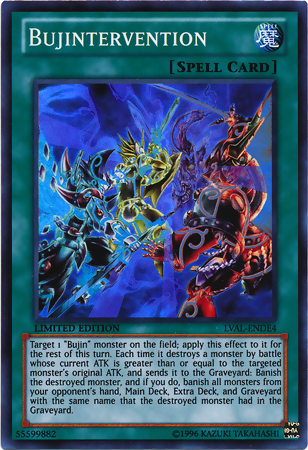Bujintervention [LVAL-ENDE4] Super Rare | Jomio and Rueliete's Cards and Comics