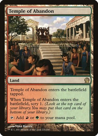 Temple of Abandon [Theros] | Jomio and Rueliete's Cards and Comics