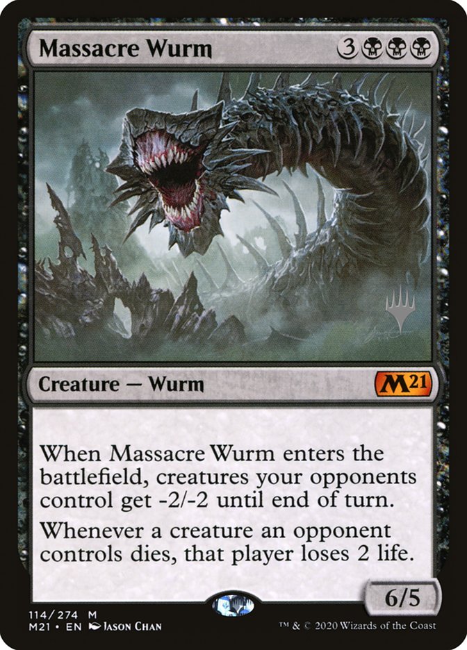 Massacre Wurm (Promo Pack) [Core Set 2021 Promos] | Jomio and Rueliete's Cards and Comics