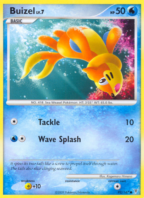 Buizel (92/147) [Platinum: Supreme Victors] | Jomio and Rueliete's Cards and Comics