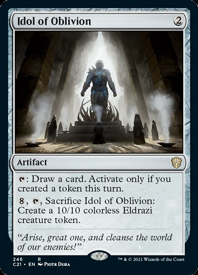 Idol of Oblivion [Commander 2021] | Jomio and Rueliete's Cards and Comics