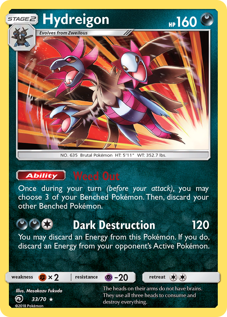 Hydreigon (33/70) [Sun & Moon: Dragon Majesty] | Jomio and Rueliete's Cards and Comics