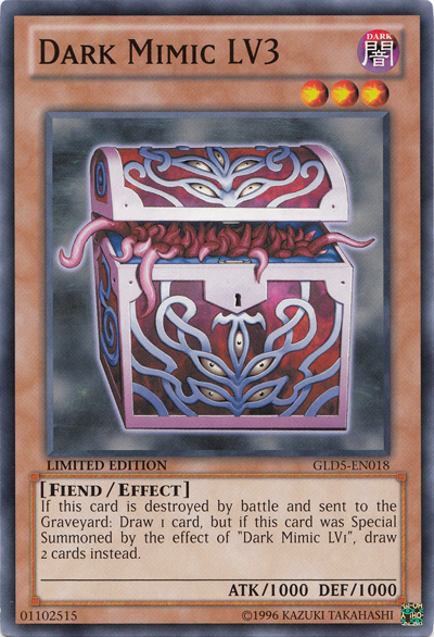 Dark Mimic LV3 [GLD5-EN018] Common | Jomio and Rueliete's Cards and Comics