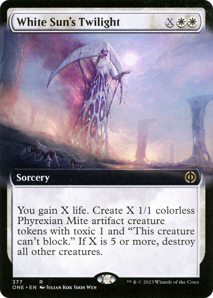 White Sun's Twilight (Extended Art) [Phyrexia: All Will Be One] | Jomio and Rueliete's Cards and Comics