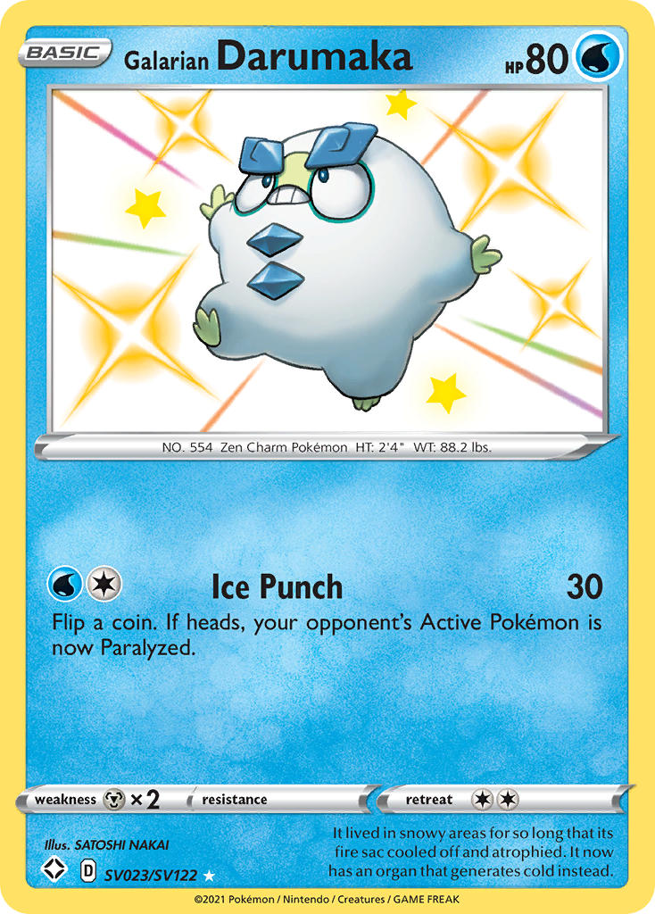 Galarian Darumaka (SV023/SV122) [Sword & Shield: Shining Fates] | Jomio and Rueliete's Cards and Comics
