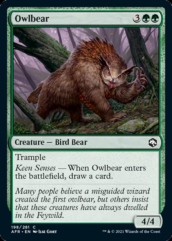 Owlbear [Dungeons & Dragons: Adventures in the Forgotten Realms] | Jomio and Rueliete's Cards and Comics