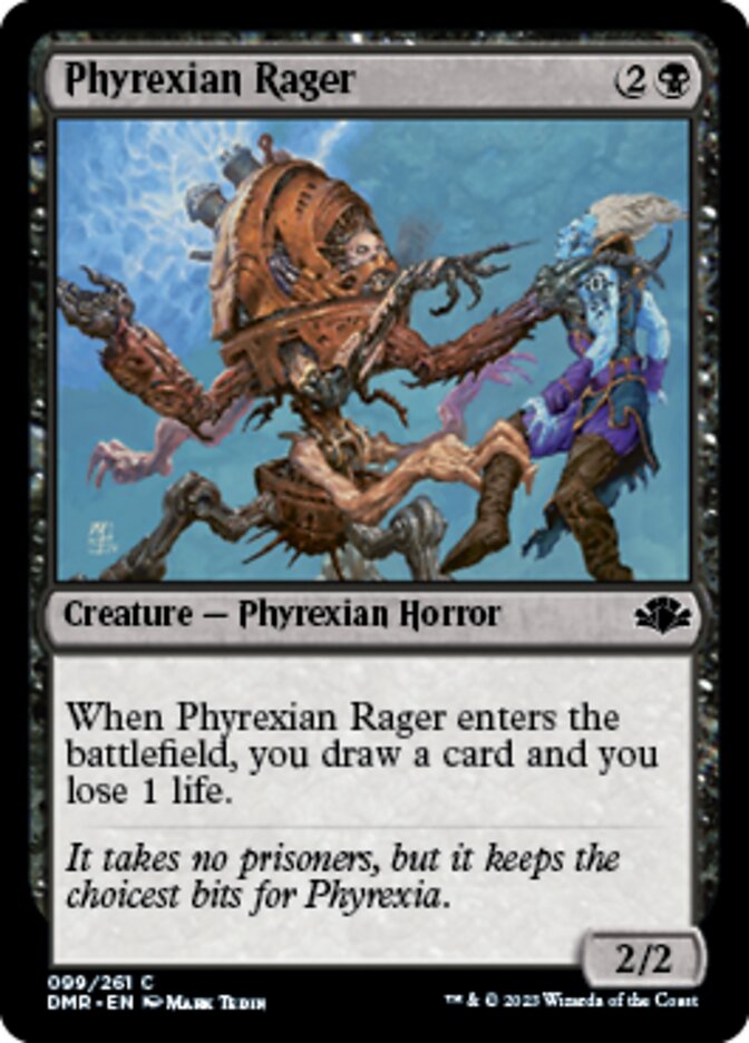 Phyrexian Rager [Dominaria Remastered] | Jomio and Rueliete's Cards and Comics