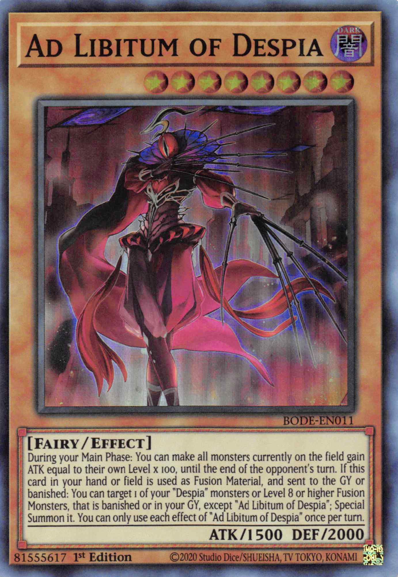 Ad Libitum of Despia [BODE-EN011] Super Rare | Jomio and Rueliete's Cards and Comics
