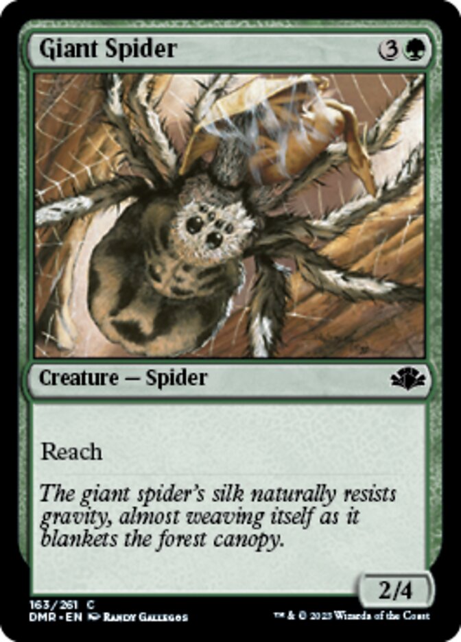 Giant Spider [Dominaria Remastered] | Jomio and Rueliete's Cards and Comics