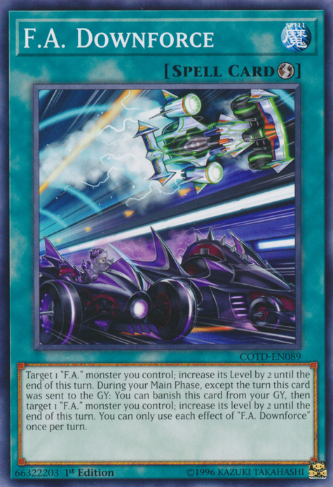 F.A. Downforce [COTD-EN089] Common | Jomio and Rueliete's Cards and Comics