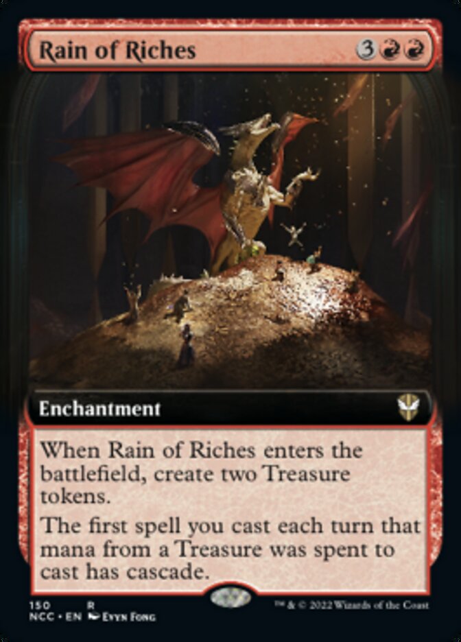 Rain of Riches (Extended Art) [Streets of New Capenna Commander] | Jomio and Rueliete's Cards and Comics