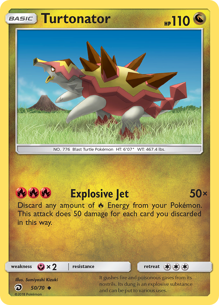 Turtonator (50/70) [Sun & Moon: Dragon Majesty] | Jomio and Rueliete's Cards and Comics