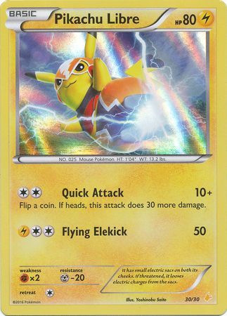 Pikachu Libre (30/30) [XY: Trainer Kit 3 - Pikachu Libre] | Jomio and Rueliete's Cards and Comics