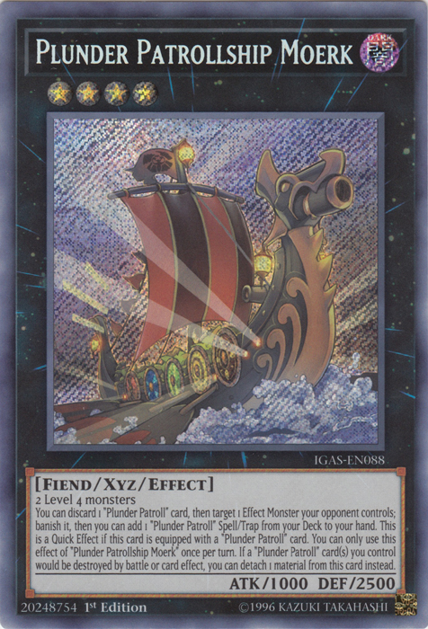 Plunder Patrollship Moerk [IGAS-EN088] Secret Rare | Jomio and Rueliete's Cards and Comics