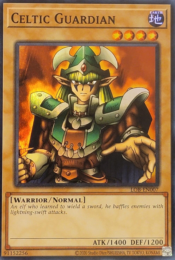 Celtic Guardian (25th Anniversary) [LOB-EN007] Super Rare | Jomio and Rueliete's Cards and Comics