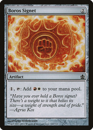 Boros Signet [Commander 2011] | Jomio and Rueliete's Cards and Comics