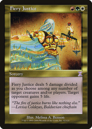 Fiery Justice [Time Spiral Timeshifted] | Jomio and Rueliete's Cards and Comics