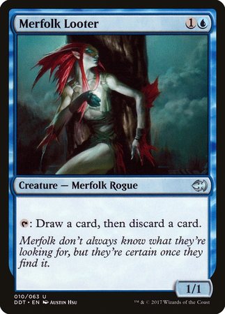 Merfolk Looter [Duel Decks: Merfolk vs. Goblins] | Jomio and Rueliete's Cards and Comics