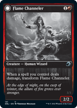 Flame Channeler // Embodiment of Flame [Innistrad: Double Feature] | Jomio and Rueliete's Cards and Comics