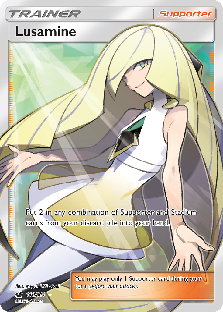 Lusamine (110/111) [Sun & Moon: Crimson Invasion] | Jomio and Rueliete's Cards and Comics