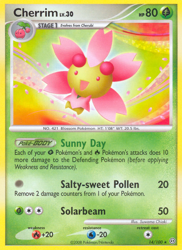 Cherrim (14/100) [Diamond & Pearl: Stormfront] | Jomio and Rueliete's Cards and Comics