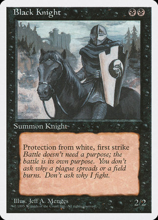 Black Knight [Fourth Edition] | Jomio and Rueliete's Cards and Comics