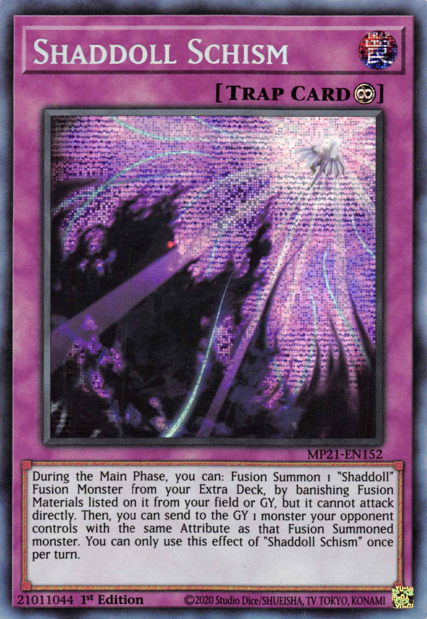 Shaddoll Schism [MP21-EN152] Prismatic Secret Rare | Jomio and Rueliete's Cards and Comics