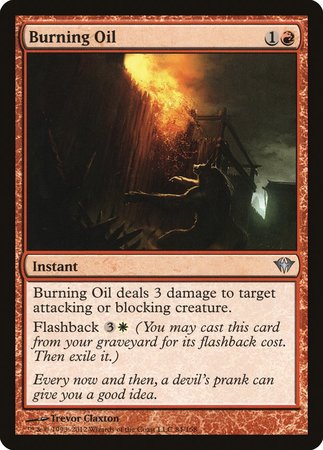 Burning Oil [Dark Ascension] | Jomio and Rueliete's Cards and Comics