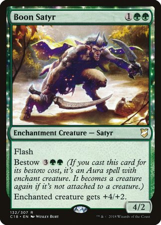 Boon Satyr [Commander 2018] | Jomio and Rueliete's Cards and Comics