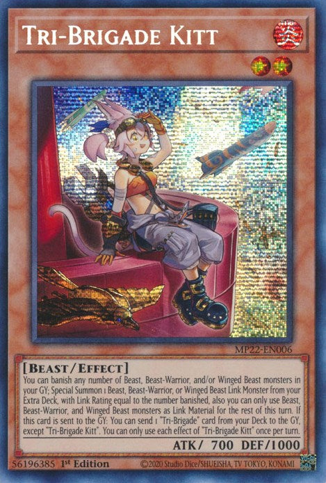 Tri-Brigade Kitt [MP22-EN006] Prismatic Secret Rare | Jomio and Rueliete's Cards and Comics