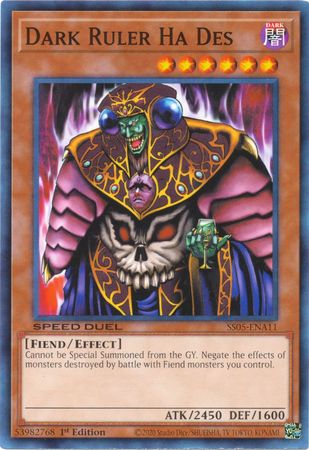 Dark Ruler Ha Des [SS05-ENA11] Common | Jomio and Rueliete's Cards and Comics