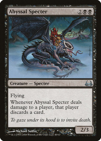 Abyssal Specter [Duel Decks: Divine vs. Demonic] | Jomio and Rueliete's Cards and Comics