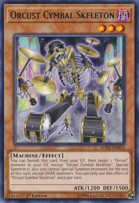 Orcust Cymbal Skeleton [SOFU-EN015] Rare | Jomio and Rueliete's Cards and Comics