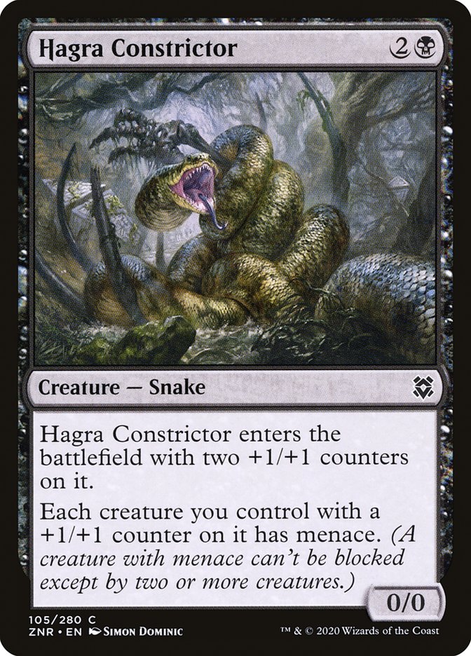 Hagra Constrictor [Zendikar Rising] | Jomio and Rueliete's Cards and Comics