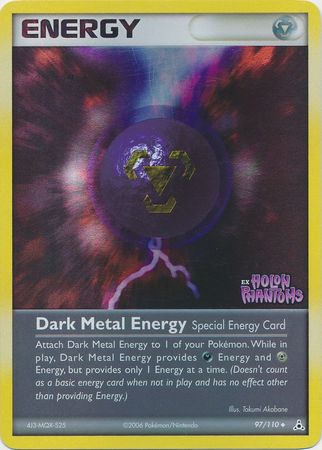 Dark Metal Energy (97/110) (Stamped) [EX: Holon Phantoms] | Jomio and Rueliete's Cards and Comics