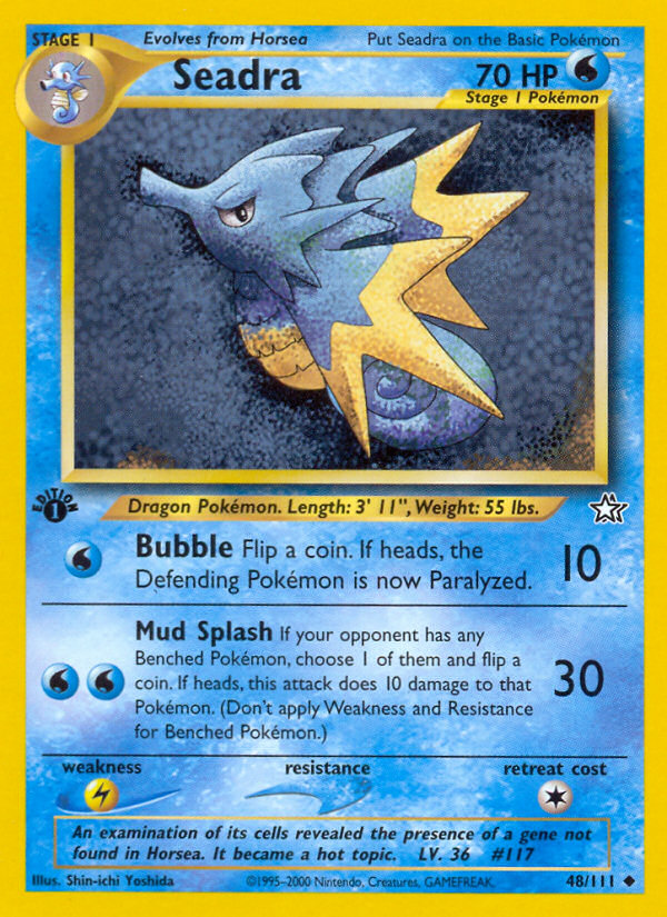 Seadra (48/111) [Neo Genesis 1st Edition] | Jomio and Rueliete's Cards and Comics