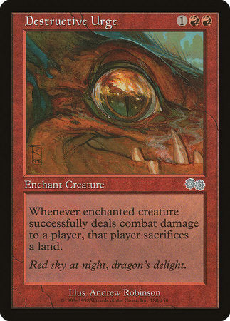 Destructive Urge [Urza's Saga] | Jomio and Rueliete's Cards and Comics