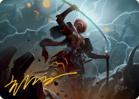 Raiyuu, Storm's Edge Art Card (Gold-Stamped Signature) [Kamigawa: Neon Dynasty Art Series] | Jomio and Rueliete's Cards and Comics