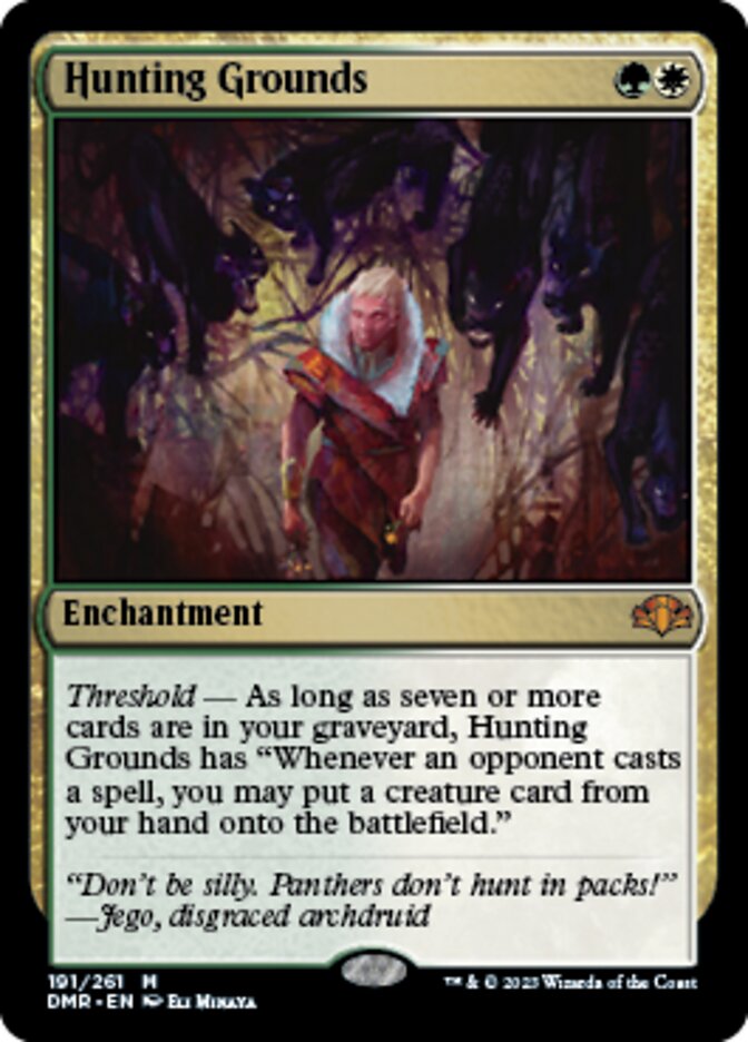Hunting Grounds [Dominaria Remastered] | Jomio and Rueliete's Cards and Comics