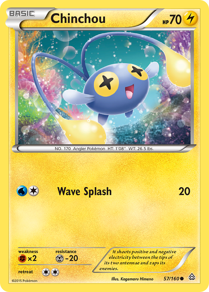 Chinchou (57/160) [XY: Primal Clash] | Jomio and Rueliete's Cards and Comics