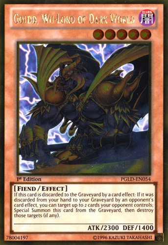 Goldd, Wu-Lord of Dark World [PGLD-EN054] Gold Rare | Jomio and Rueliete's Cards and Comics