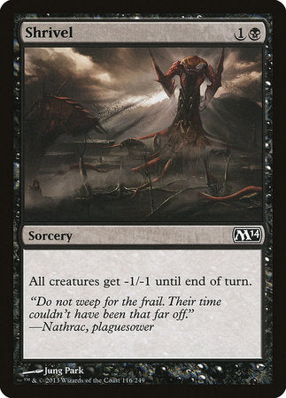 Shrivel [Magic 2014] | Jomio and Rueliete's Cards and Comics