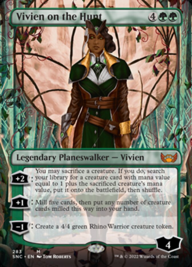 Vivien on the Hunt (Borderless) [Streets of New Capenna] | Jomio and Rueliete's Cards and Comics